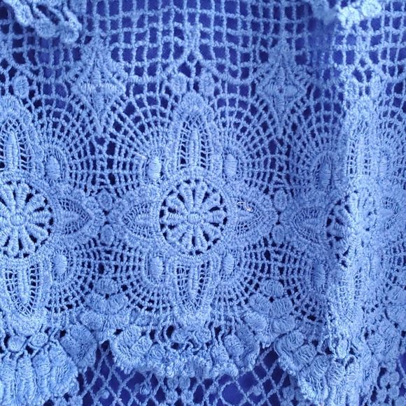 Blue crochet dress - Picture 3 of 6